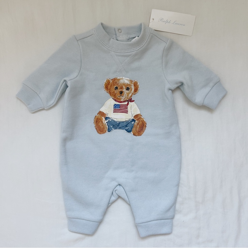 Ralph Lauren Iconic Teddy Bear Onesie